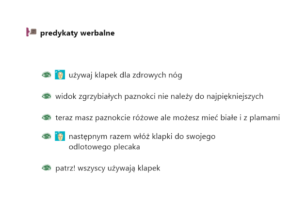 Predykaty werbalne indywidualizacja | Pasja Ruchu