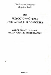 Jak przygotować pracę dyplomową lub doktorską | Pasja Ruchu